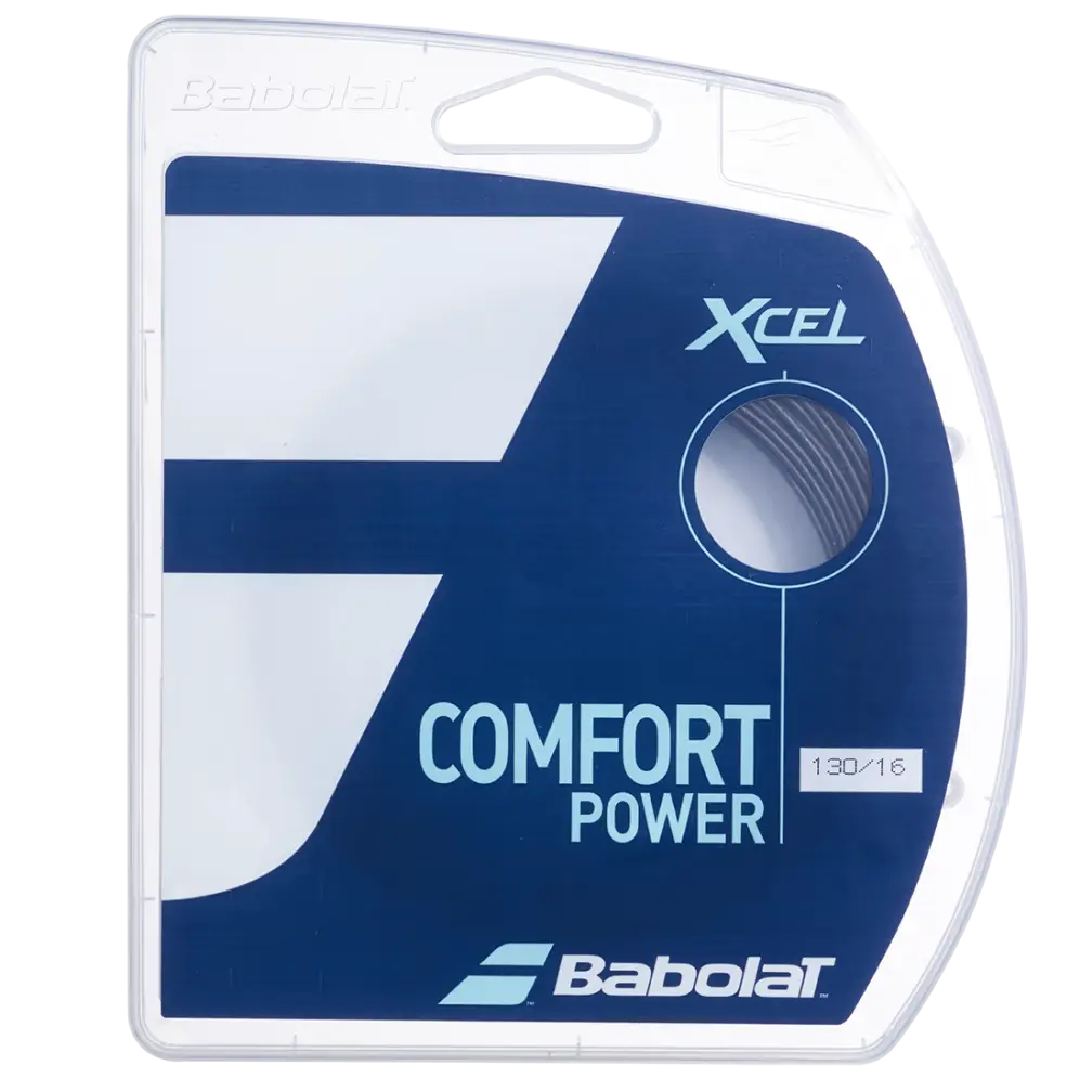 Babolat Xcel 12M - Corda In Poliammide Per Racchetta Da Tennis, Multifilamento, Comfort E Durata, Bianco